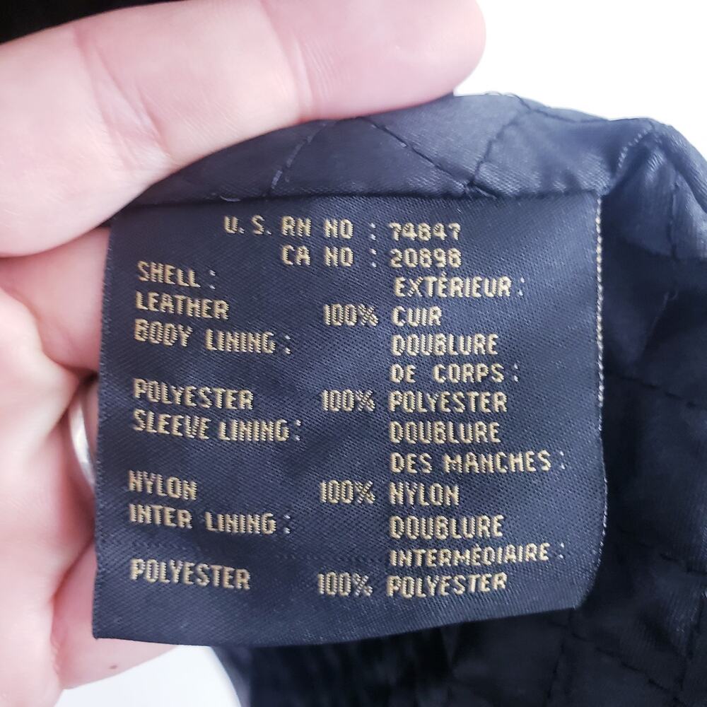 Marc New York by Andrew Marc NWT Men's Black Leather Jacket 2XL XXL Insulated - Picture 9 of 9